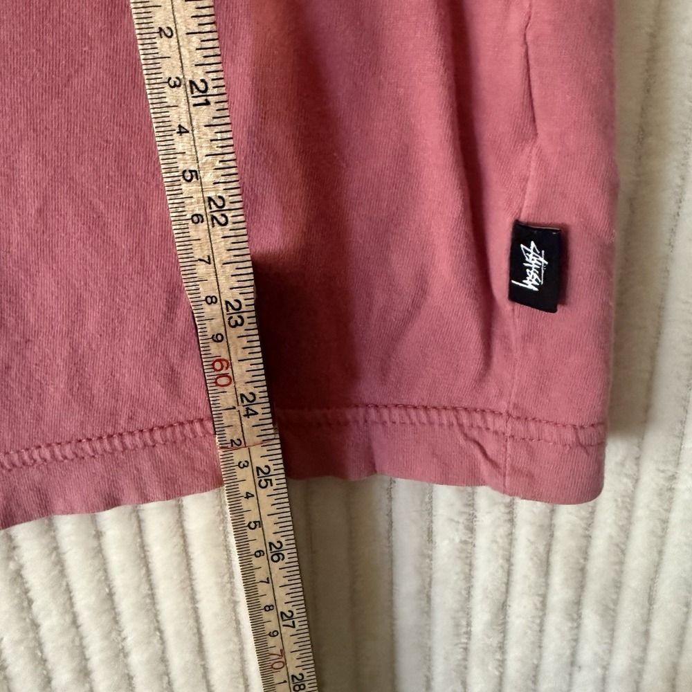 Stussy Shirt Mens Sz Small Mauve 8 Ball Pocket Graphic Classic Streetwear Tee - Picture 7 of 11